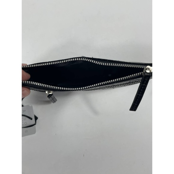 Assots London Black Genuine Leather Wristlet Wallet NWT - Picture 7 of 8